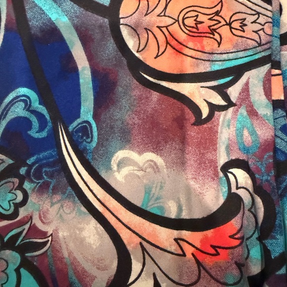 LuLaRoe Multicolor Abstract Leggings - Picture 4 of 5
